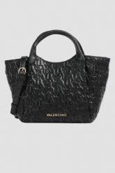 VALENTINO Czarna torebka damska Dram Shopping. Czarne shopper bag Valentino by Mario Valentino, ze skóry ekologicznej, bez dodatków. W wyprzedaży za 539.99 zł.