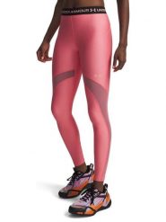 Under Armour Legginsy sportowe "HeatGear Mesh" w kolorze różowym rozmiar: L. Różowe legginsy damskie Under Armour, l, bez wzorów, z materiału, outdoorowe. Za 122.99 zł.