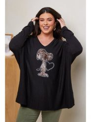 Curvy Lady Koszulka w kolorze czarnym rozmiar: 40/42. Czarne koszulki damskie Curvy Lady, bez wzorów, z bawełny, bez kołnierzyka, bez ramiączek. Za 100.99 zł.