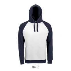 Bluza z kapturem Sol's Seattle. Białe bluzy damskie SOL'S, m, bez wzorów, z bawełny, z kapturem. Za 215.50 zł.