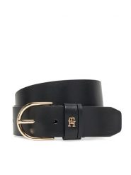 Tommy Hilfiger Pasek Damski Essential Effortless 3.5 AW0AW17757 Czarny. Czarne paski damskie Tommy Hilfiger, bez wzorów, ze skóry. Za 219.99 zł.