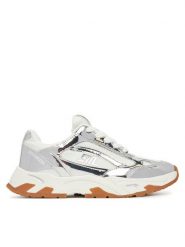 Steve Madden Sneakersy Sneak Peak-E SM19000129 Srebrny. Szare obuwie sportowe damskie Steve Madden, z materiału, bez zapięcia. Za 279.99 zł.
