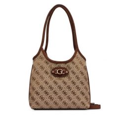 Torebka Guess. Brązowe torebki klasyczne damskie Guess, bez dodatków. Za 494.99 zł.
