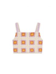 Mayoral Top 3029 Beżowy Cropped Fit. Brązowe koszulki i t-shirty dziewczęce Mayoral, bez wzorów, z bawełny, bez kołnierzyka, bez ramiączek. Za 109.99 zł.