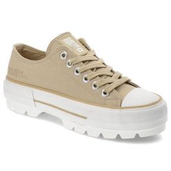 Beżowe Trampki Big Star Wygodne Sportowe Obuwie Damskie. Brązowe obuwie sportowe casual damskie Big Star, bez zapięcia. Za 159.00 zł.