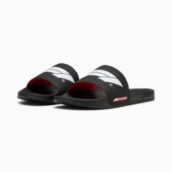 Klapki unisex Puma F1 LEADCAT 2.0 LOGO czarne 30884601 r 40.5. Czarne klapki damskie Puma, bez wzorów, z materiału, bez obcasa, bez zapięcia. Za 202.54 zł.