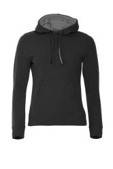 Clique Classic Hoody Women – bluza z kapturem czarna z kieszenią kangurką. Czarne bluzy damskie CLIQUE, m, bez wzorów, z bawełny, z kapturem. Za 307.05 zł.