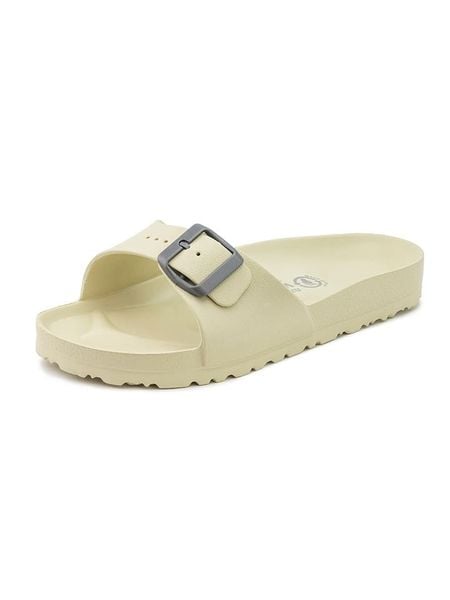 Natural world Klapki w kolorze kremowym rozmiar: 40. Brązowe klapki damskie Natural World, bez wzorów, z otwartym noskiem, bez obcasa, bez zapięcia. Za 56.93 zł.