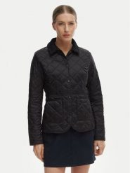 Barbour Kurtka przejściowa Deveron LQU1012BK91 Czarny Regular Fit. Czarne kurtki damskie Barbour, bez wzorów, z syntetyku, bez kaptura. Za 749.99 zł.