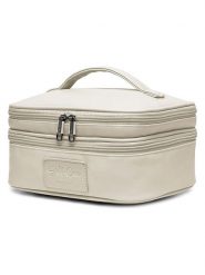 Puccini Kosmetyczka w kolorze beżowym - 23,5 x 12,5 x 28,5 cm rozmiar: onesize. Brązowe kosmetyczki damskie Puccini, bez wzorów, z materiału. Za 101.70 zł.