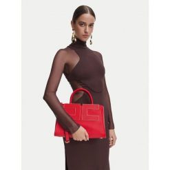Torebka Elisabetta Franchi. Czerwone kuferki damskie Elisabetta Franchi, bez wzorów, bez dodatków. Za 1,879.00 zł.