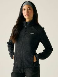Regatta Kurtka polarowa "Newhill" w kolorze czarnym rozmiar: 46. Czarne kurtki damskie Regatta, bez wzorów, z polaru, bez kaptura. Za 119.68 zł.