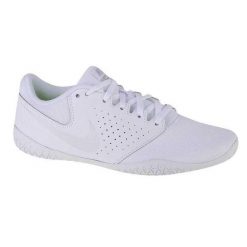 Trampki Damskie Skóra Cheer Sideline IV. Białe trampki damskie Nike, bez wzorów, ze skóry, bez zapięcia. Za 427.99 zł.
