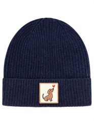 Zwillingsherz Kaszmirowa czapka "Dog Love" w kolorze granatowym rozmiar: onesize. Niebieskie czapki damskie Zwillingsherz, bez wzorów, z kaszmiru. Za 234.95 zł.