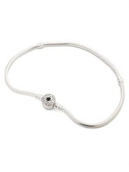 Pandora Srebrna bransoletka z cyrkoniami rozmiar: 18 cm. Szare bransoletki damskie Pandora, srebrne. Za 313.32 zł.