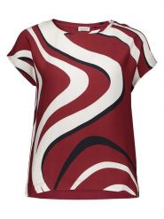 Gerry Weber Koszulka w kolorze bordowym rozmiar: 40. Czerwone koszulki damskie Gerry Weber, bez wzorów, bez kołnierzyka, bez ramiączek. Za 109.26 zł.