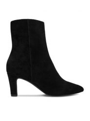 GINO ROSSI Botki EO-WI44-TIP-03 Czarny. Czarne botki damskie Gino Rossi, bez obcasa, na słupku, bez zapięcia. Za 429.99 zł.