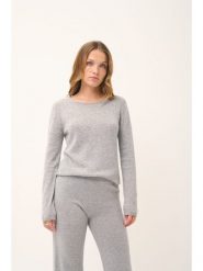 Just Cashmere Kaszmirowy sweter "Vivian" w kolorze jasnoszarym rozmiar: L. Szare swetry klasyczne damskie Just Cashmere, l, z kaszmiru, bez kołnierzyka. Za 361.99 zł.