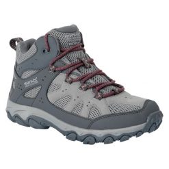 Damskie Buty Do Chodzenia Edgepoint IV Mid Cut. Czerwone obuwie trekkingowe damskie Regatta, z materiału, bez zapięcia. Za 296.99 zł.