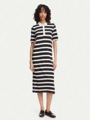 Gant Sukienka codzienna 4201428 Granatowy Regular Fit. Niebieskie sukienki damskie Gant, bez wzorów, z bawełny, bez ramiączek. Za 631.99 zł.