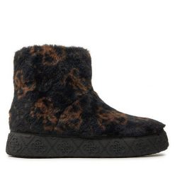 Botki Guess. Czarne botki damskie Guess, bez obcasa, na płaskiej podeszwie, bez zapięcia. Za 419.99 zł.