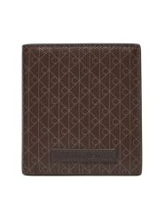 Calvin Klein Portfel Coated Ns Slim Billfold LV04D1084G Brązowy. Brązowe portfele damskie Calvin Klein, bez wzorów, ze skóry. Za 219.99 zł.