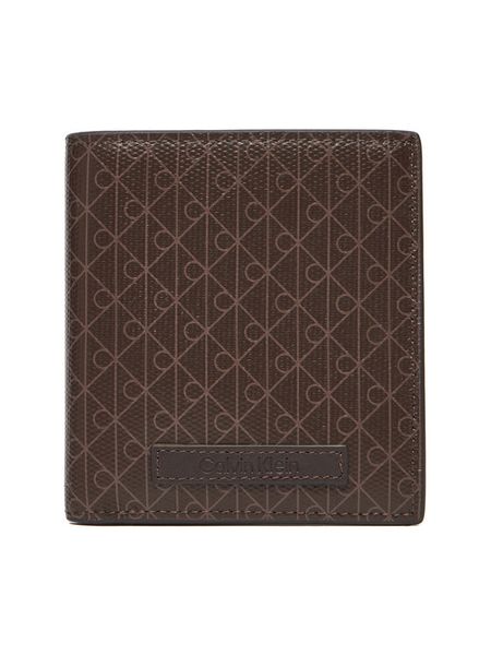 Calvin Klein Portfel Coated Ns Slim Billfold LV04D1084G Brązowy. Brązowe portfele damskie Calvin Klein, bez wzorów, ze skóry. Za 149.99 zł.