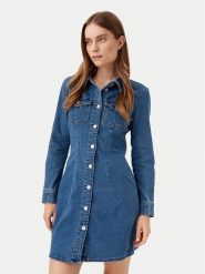 ONLY Sukienka jeansowa Believe 15326613 Niebieski Slim Fit. Niebieskie sukienki damskie Only, bez wzorów, z bawełny, bez ramiączek. Za 129.99 zł.