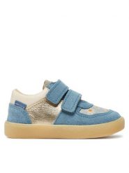 Mrugała Sneakersy 3112/5-62 Niebieski. Niebieskie buty sportowe dziewczęce Mrugała, ze skóry, bez zapięcia. Za 219.99 zł.