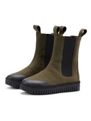 Ilse Jacobsen Sztyblety w kolorze khaki rozmiar: 40. Brązowe botki damskie Ilse Jacobsen, bez zapięcia. Za 145.45 zł.