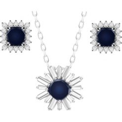 LARA komplet srebrnej biżuterii naszyjnik kolczyki szafir 4,7 ct. Szare naszyjniki damskie Enaya, z cyrkonią, metalowe. Za 475.00 zł.