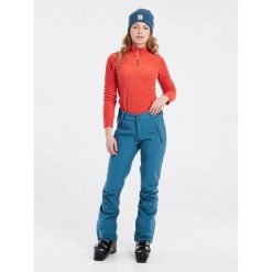 Spodnie narciarskie dla kobiet Protest Lole Softshell. Niebieskie spodnie sportowe damskie Protest, na zimę, bez wzorów, z softshellu, narciarskie. Za 510.50 zł.