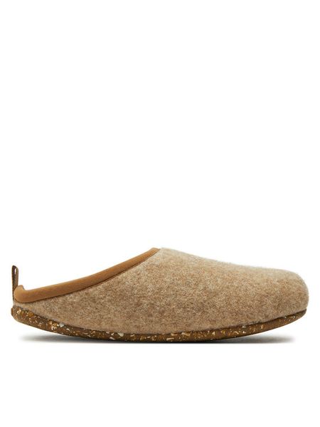 Camper Kapcie Wabi 20889-142 Beżowy. Brązowe kapcie damskie Camper, z wełny. Za 299.99 zł.