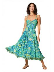 Aller Simplement Sukienka w kolorze niebiesko-zielonym rozmiar: 34/36. Niebieskie sukienki damskie Aller Simplement, bez wzorów, bez ramiączek. Za 56.99 zł.