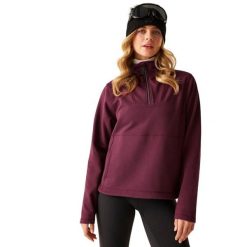 Bluza Damska Krótki Suwak Wander. Fioletowe bluzy damskie Dare 2b, xl, bez wzorów, z bawełny, bez kaptura. Za 95.99 zł.