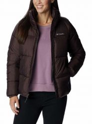 Columbia Kurtka zimowa "Puffec™t" w kolorze ciemnofioletowym rozmiar: M. Różowe kurtki damskie Columbia, na zimę, m, bez wzorów, z puchu, bez kaptura. Za 239.59 zł.