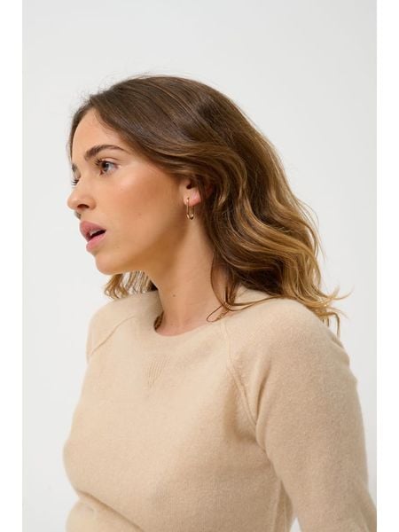 AUTHENTIC CASHMERE Kaszmirowy sweter "Etret" w kolorze beżowym rozmiar: XXL. Brązowe swetry klasyczne damskie AUTHENTIC CASHMERE, xxl, z kaszmiru, bez kołnierzyka. Za 347.99 zł.