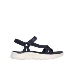 Sandały damskie SKECHERS Go Walk Flex Sandal Sublime. Czarne sandały damskie Skechers, bez wzorów, bez obcasa, bez zapięcia. Za 209.99 zł.