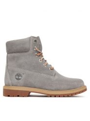 Timberland Trapery TB0A5M5NEJR1 Szary. Szare trapery damskie Timberland, ze skóry, bez zapięcia. Za 999.99 zł.