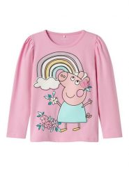 NAME IT Bluzka Fiffi Peppa 13240636 Różowy Regular Fit. Czerwone bluzki i koszule dziewczęce Name it, bez wzorów, z bawełny, bez kołnierzyka, bez ramiączek. Za 49.99 zł.