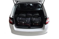 Torby Do Bagażnika Skoda Fabia Kombi 2014-2021 5Szt Kjust. Czarne torby podróżne KJUST, bez wzorów, z kauczuku. Za 1,415.00 zł.
