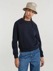 G-Star Bluza w kolorze granatowym rozmiar: M. Niebieskie bluzy damskie G-Star, m, bez wzorów, z bawełny, bez kaptura. Za 180.06 zł.