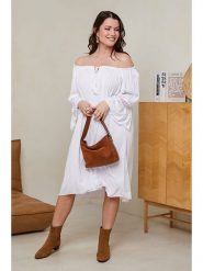 Curvy Lady Sukienka w kolorze białym rozmiar: 40/42. Białe sukienki damskie Curvy Lady, bez wzorów, z koronki, klasyczne, bez ramiączek. Za 92.64 zł.