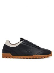 Calvin Klein Jeans Sneakersy Low Profile Runner Mg Lth Mix YW0YW01847 Czarny. Czarne obuwie sportowe damskie Calvin Klein Jeans, z jeansu, bez zapięcia. Za 369.99 zł.