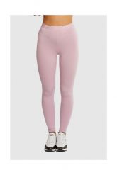 GUESS Jasnoróżowe legginsy damskie z marszczeniem. Czerwone legginsy damskie Guess, s, z aplikacjami, z gumy. W wyprzedaży za 99.99 zł.