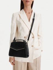 Nine West Torebka CEO-Wall Street Glow-KY318 Czarny. Czarne kuferki damskie Nine West, bez wzorów, z materiału, bez dodatków. Za 249.99 zł.