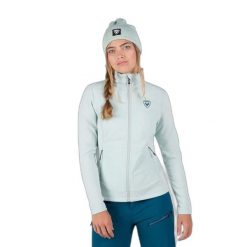 Kurtka polarowa damska z zamkiem Rossignol Hybrid Clim. Niebieskie kurtki sportowe damskie Rossignol, bez wzorów, z polaru, bez kaptura. Za 611.85 zł.