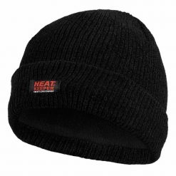 Damska czapka termoaktywna Heatkeeper Chenille czarne. Czarne czapki damskie HEAT KEEPER, na zimę, bez wzorów. Za 120.99 zł.