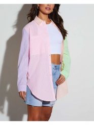 Milan Kiss Bluzka ze wzorem rozmiar: XL. Bluzki damskie Milan Kiss, xl, bez wzorów, bez kołnierzyka, bez ramiączek. Za 152.99 zł.