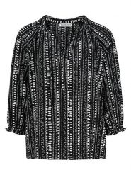 Eight2Nine Bluzka w kolorze czarno-białym rozmiar: L. Czarne bluzki damskie Eight2Nine, l, bez wzorów, bez kołnierzyka, bez ramiączek. Za 97.51 zł.